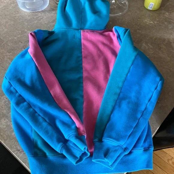Teddy fresh pink and blue hoodie hotsell